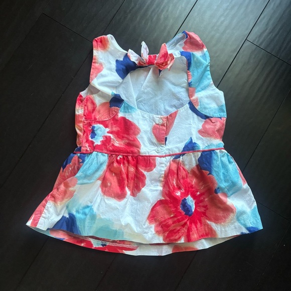 Janie & Jack Full Bloom Tank Top with open back size 8 EUC - Picture 4 of 6